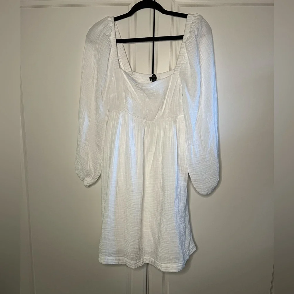 J. Crew soft gauze square neck dress